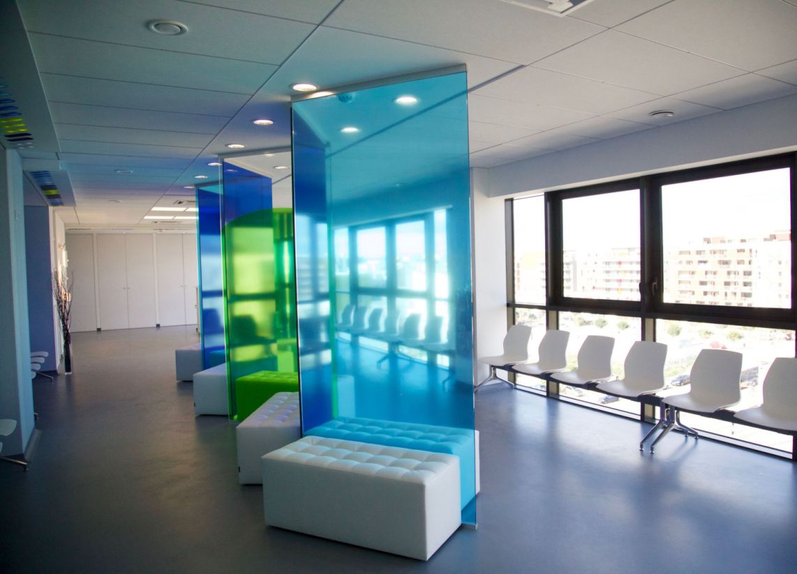 Salle d'attente cabinet Orthodoc Montpellier